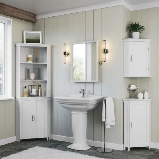 Corner Shelf With Cabinet Doors-Kirkland's Home Outlet