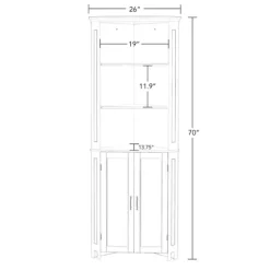 Corner Shelf With Cabinet Doors-Kirkland's Home Outlet