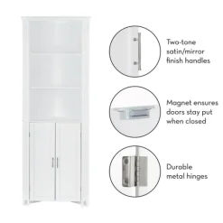 Corner Shelf With Cabinet Doors-Kirkland's Home Outlet
