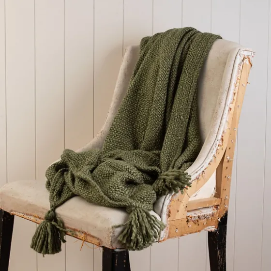 Corner Tassel Throw Blanket-Kirkland's Home Cheap