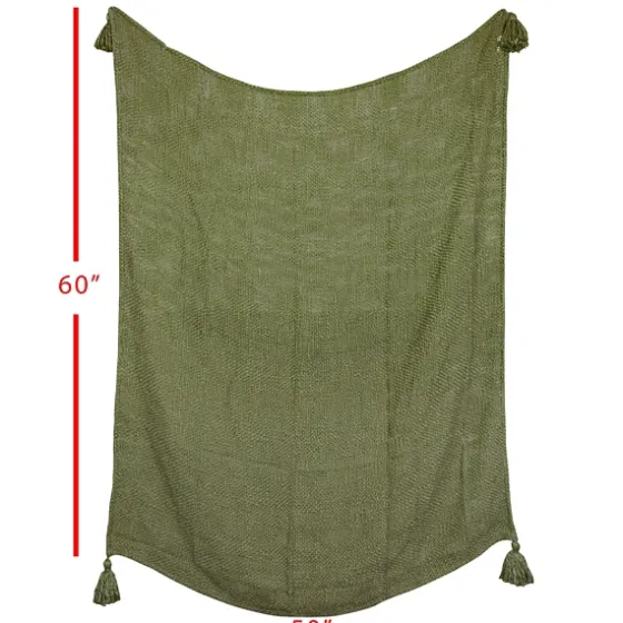 Corner Tassel Throw Blanket-Kirkland's Home Cheap