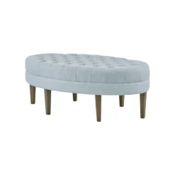 Cory Tufted Dusty Linen Ottoman-Kirkland's Home Flash Sale