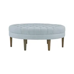 Cory Tufted Dusty Linen Ottoman-Kirkland's Home Flash Sale