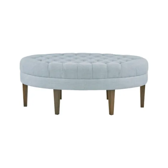 Cory Tufted Dusty Linen Ottoman-Kirkland's Home Flash Sale