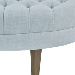Cory Tufted Dusty Linen Ottoman-Kirkland's Home Flash Sale