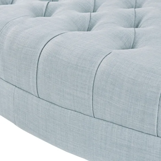 Cory Tufted Dusty Linen Ottoman-Kirkland's Home Flash Sale