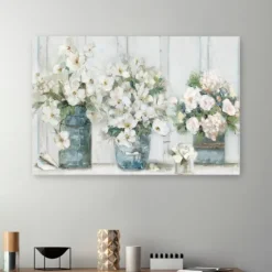 Cottage Mantle Canvas Art Print-Kirkland's Home Fashion