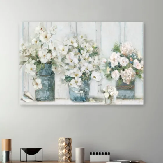 Cottage Mantle Canvas Art Print-Kirkland's Home Fashion