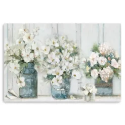 Cottage Mantle Canvas Art Print-Kirkland's Home Fashion