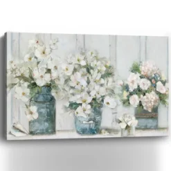 Cottage Mantle Canvas Art Print-Kirkland's Home Fashion