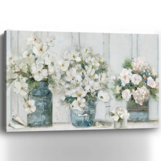 Cottage Mantle Canvas Art Print-Kirkland's Home Fashion