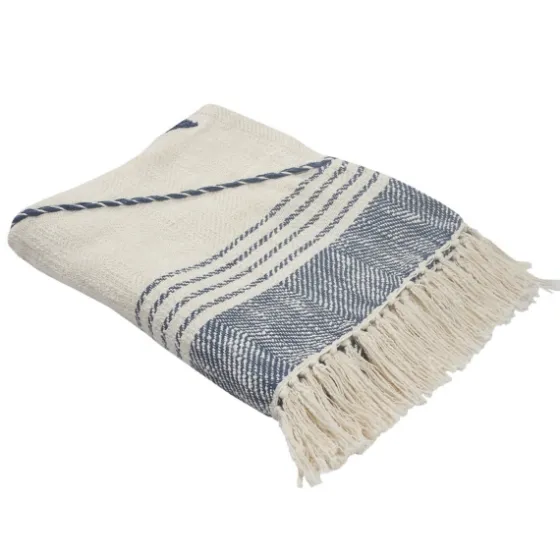 Cotton Diamond Geometric Fringe Throw-Kirkland's Home Flash Sale