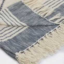 Cotton Diamond Geometric Fringe Throw-Kirkland's Home Flash Sale