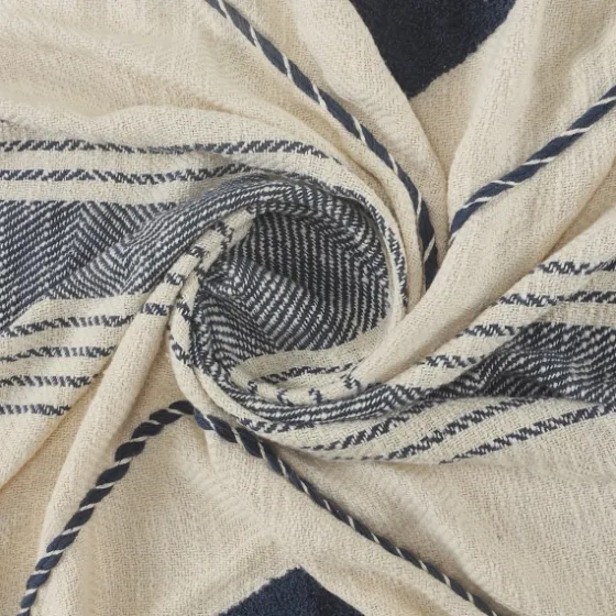 Cotton Diamond Geometric Fringe Throw-Kirkland's Home Flash Sale