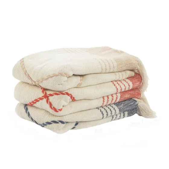 Cotton Diamond Geometric Fringe Throw-Kirkland's Home Flash Sale