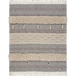 Cotton Fringe Eclectic Tufted Throw-Kirkland's Home Fashion
