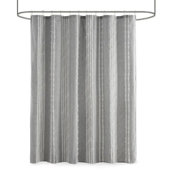 Cotton Jacquard Shower Curtain-Kirkland's Home Sale