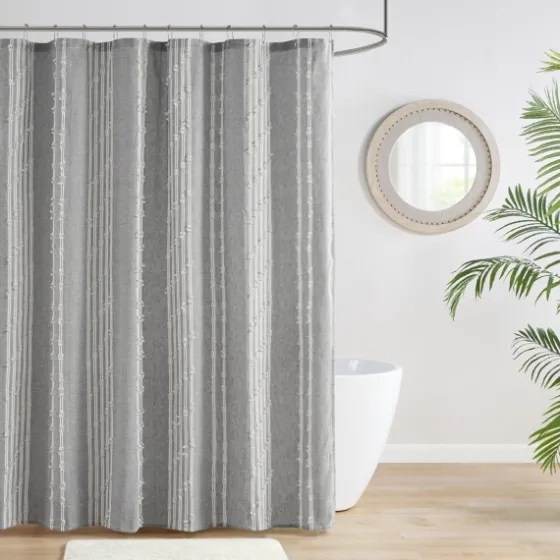 Cotton Jacquard Shower Curtain-Kirkland's Home Sale