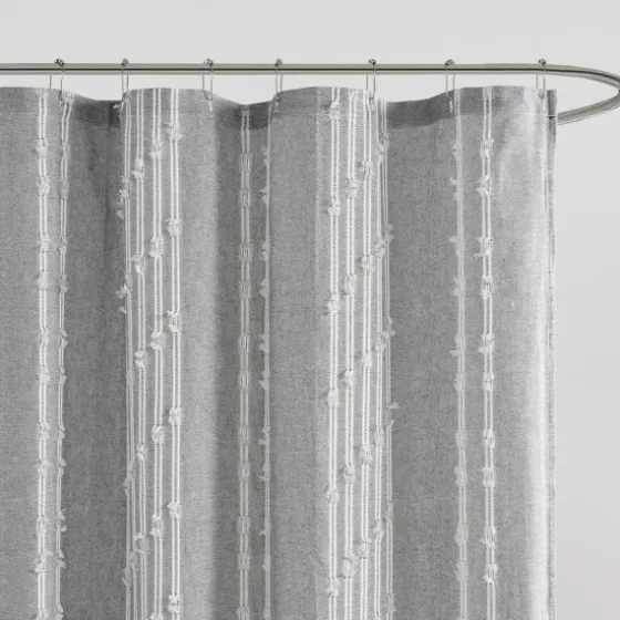 Cotton Jacquard Shower Curtain-Kirkland's Home Sale