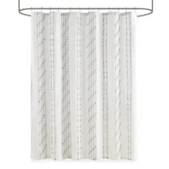 Cotton Jacquard Shower Curtain-Kirkland's Home New
