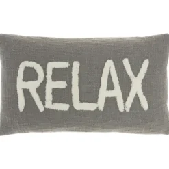 Cotton Relax Tufted Lumbar Pillow-Kirkland's Home New