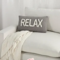 Cotton Relax Tufted Lumbar Pillow-Kirkland's Home New