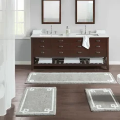 Cotton Tufted Bath Mat With Border, 30 In.-Kirkland's Home Best