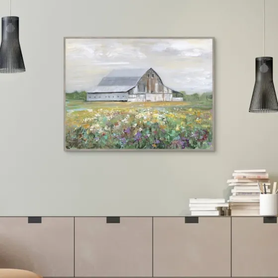 Country Fields Framed Canvas Art Print-Kirkland's Home Hot