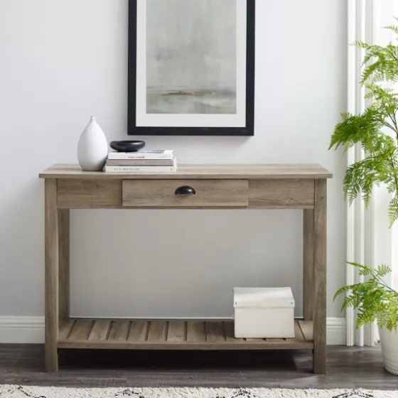 Country Style Washed Console Table-Kirkland's Home Shop