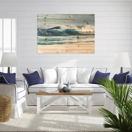 Crashing Waves Wood Wall Plaque-Kirkland's Home New