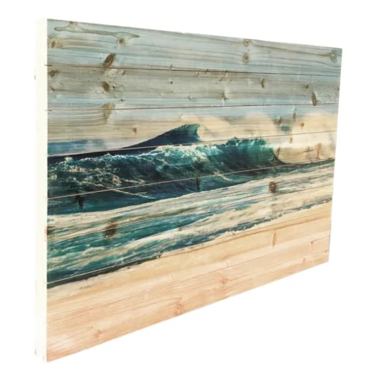Crashing Waves Wood Wall Plaque-Kirkland's Home New