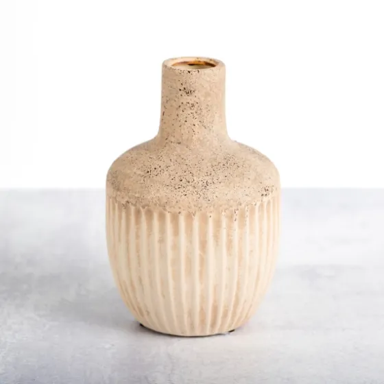 Cream Acorn Ceramic Vase, 8 In.-Kirkland's Home Store