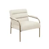 Cream And Gold Channeled Accent Chair-Kirkland's Home Store