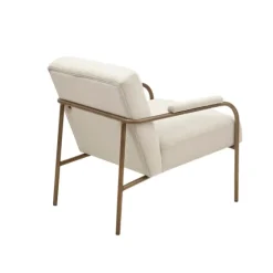 Cream And Gold Channeled Accent Chair-Kirkland's Home Store