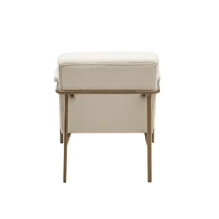 Cream And Gold Channeled Accent Chair-Kirkland's Home Store