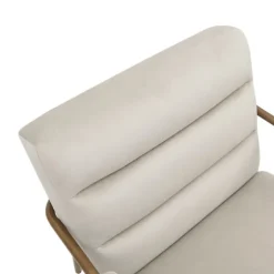 Cream And Gold Channeled Accent Chair-Kirkland's Home Store
