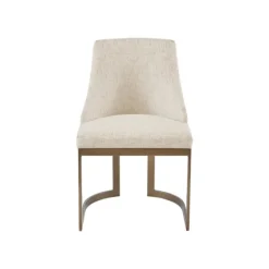 Cream And Gold Modern Dining Chairs, Set Of 2-Kirkland's Home New
