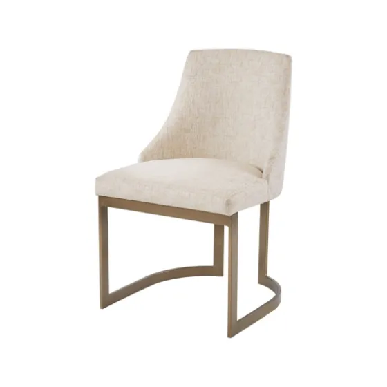 Cream And Gold Modern Dining Chairs, Set Of 2-Kirkland's Home New