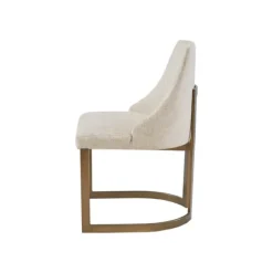 Cream And Gold Modern Dining Chairs, Set Of 2-Kirkland's Home New