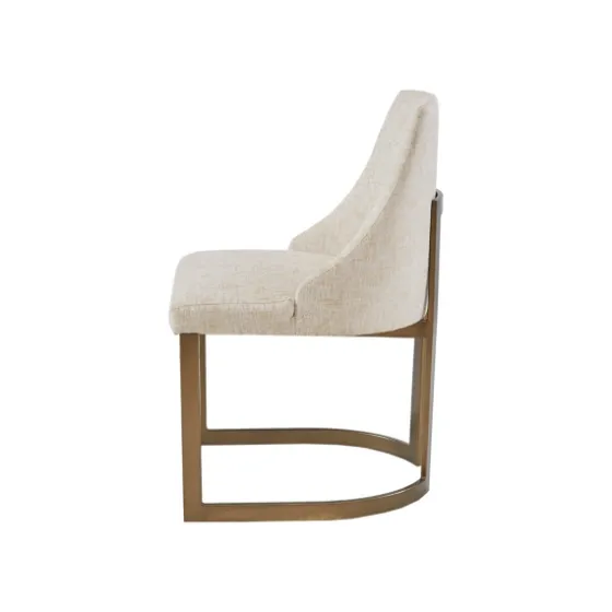 Cream And Gold Modern Dining Chairs, Set Of 2-Kirkland's Home New