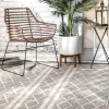 Cream And Gray Miriam Striped Outdoor Rug, 8X10-Kirkland's Home Discount