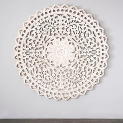 Cream And Natural Ornate Medallion Wall Plaque-Kirkland's Home Best Sale
