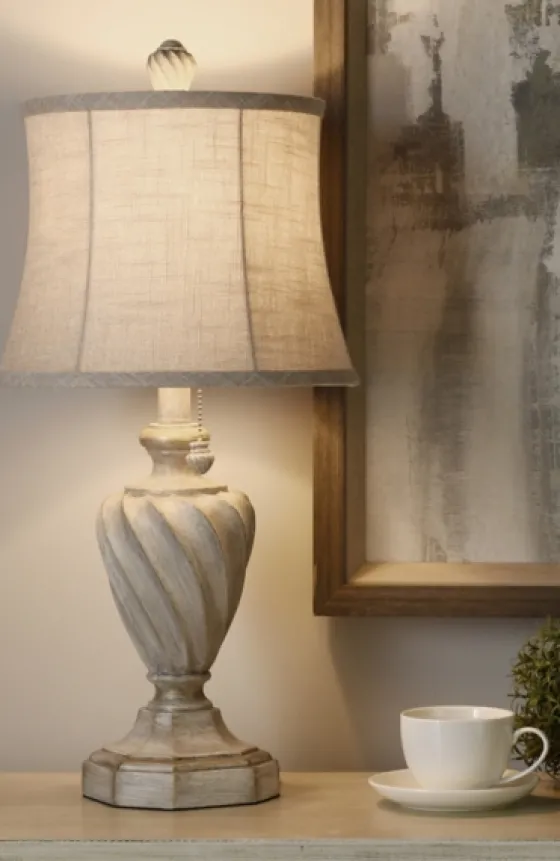 Cream And Off-White Table Lamp-Kirkland's Home Cheap
