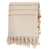 Cream And Orange Striped Throw Blanket-Kirkland's Home New