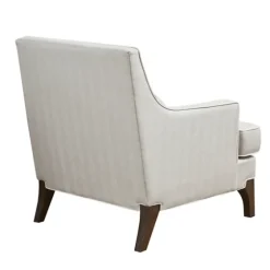 Cream And White Contrast Welting Accent Chair-Kirkland's Home Best