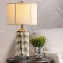 Cream Beaded Table Lamp-Kirkland's Home Outlet
