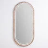 Cream Beaded Wood Oval Wall Mirror-Kirkland's Home Hot