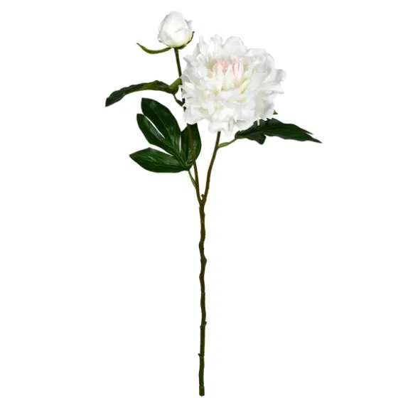 Cream Blooming Peony Stems, Set Of 6-Kirkland's Home Store