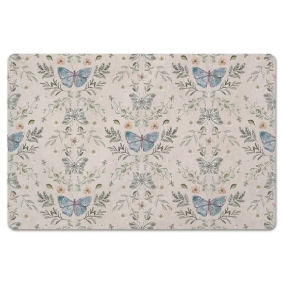 Cream Botanical Butterfly Floor Mat-Kirkland's Home Cheap