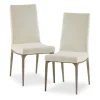 Cream Bronze Metal Base Dining Chairs, Set Of 2-Kirkland's Home Best